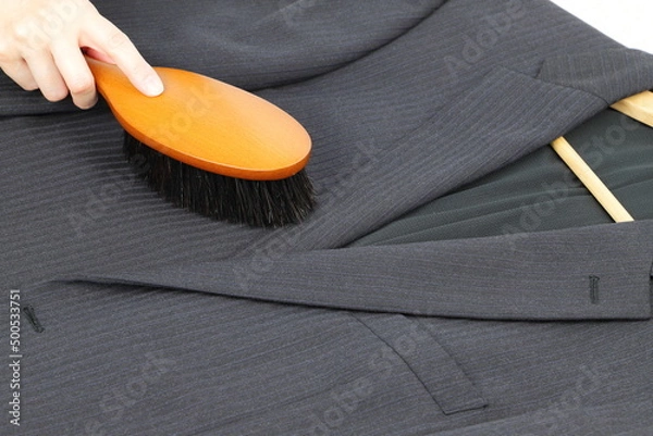 Fototapeta 洋服ブラシ（スーツのお手入れ）