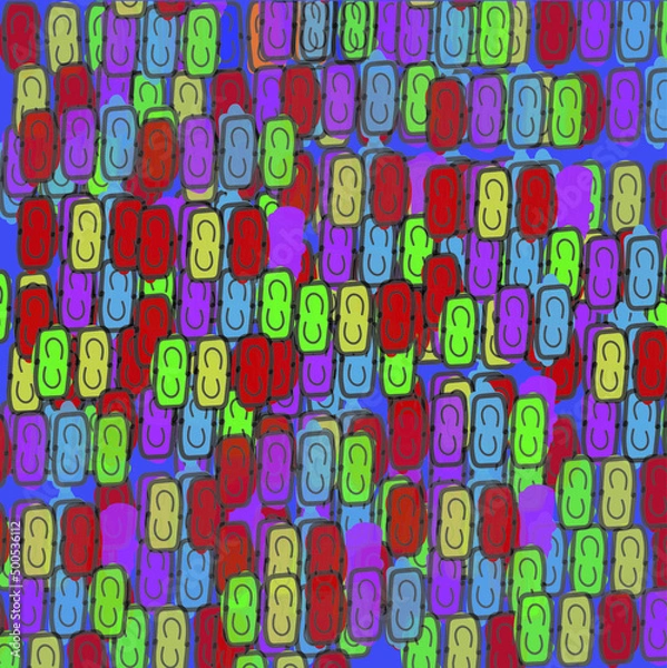 Fototapeta seamless pattern with tiles