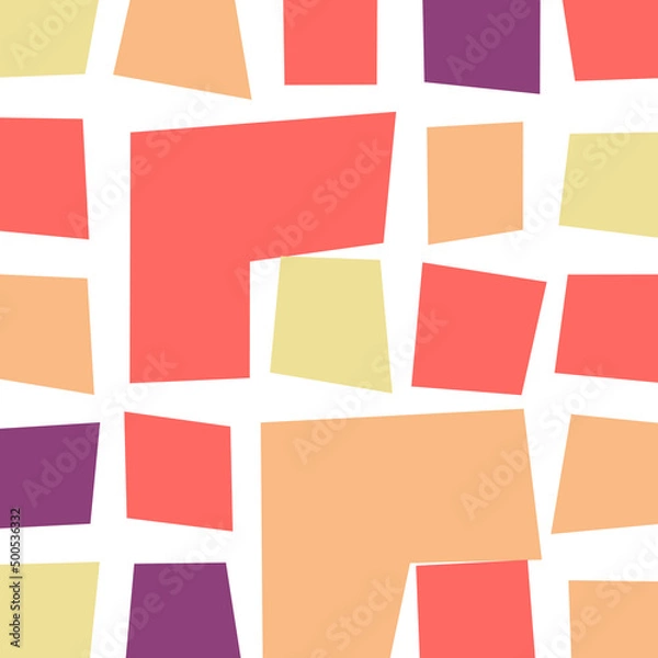 Fototapeta Offset Quads generative art background art illustration