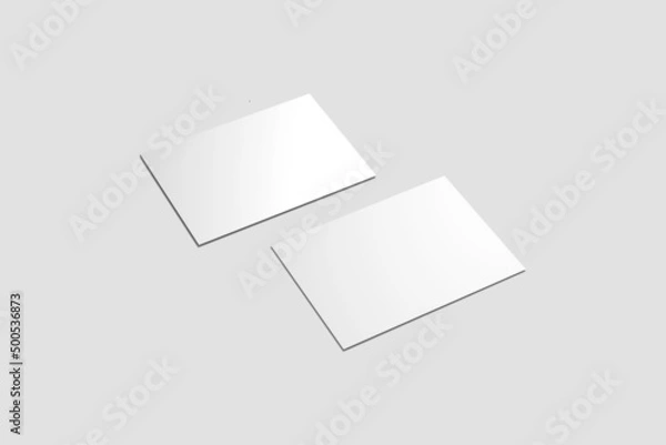 Obraz Blank Two A6 Card Mockup 