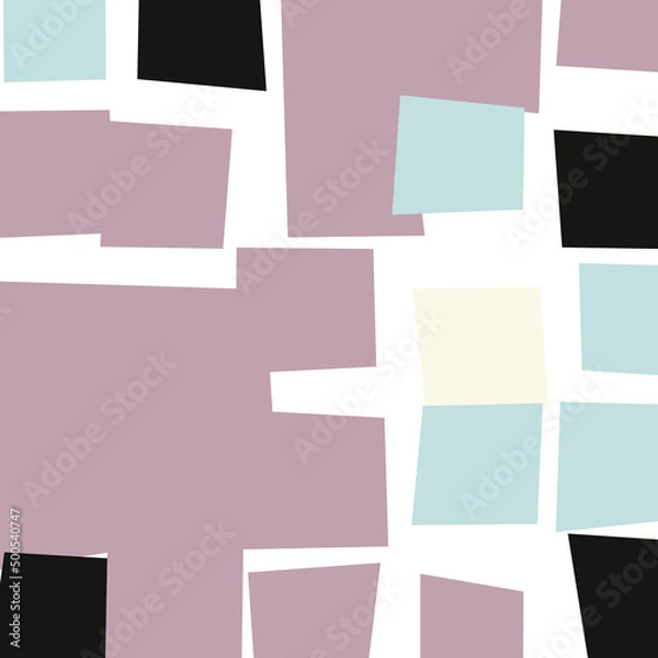 Fototapeta Offset Quads generative art background art illustration
