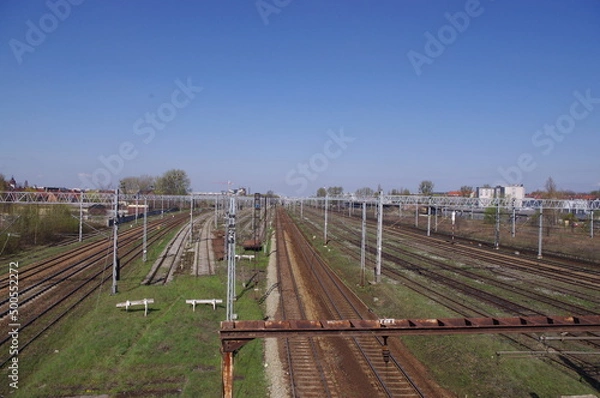 Obraz tory kolejowe