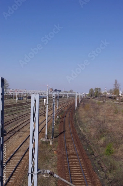 Obraz tory kolejowe