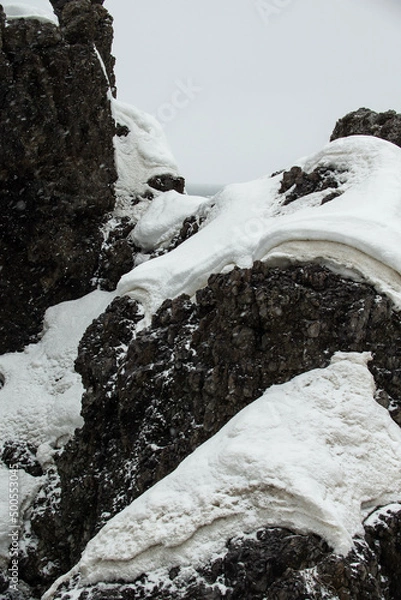 Obraz waterfall in the mountains