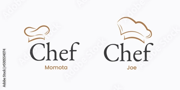 Obraz chef hat logo design