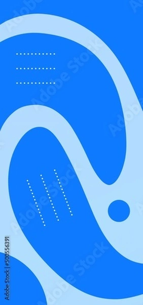 Fototapeta Blue wallpaper. Abstract blue gradient wallpaper with beautiful fluid shapes. Abstract background light blue with geometric elements.