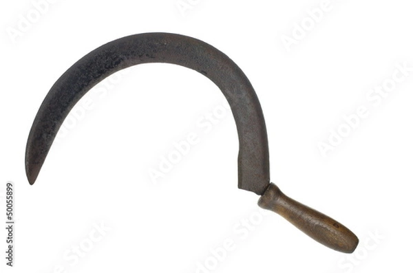 Fototapeta old rusty  sickle