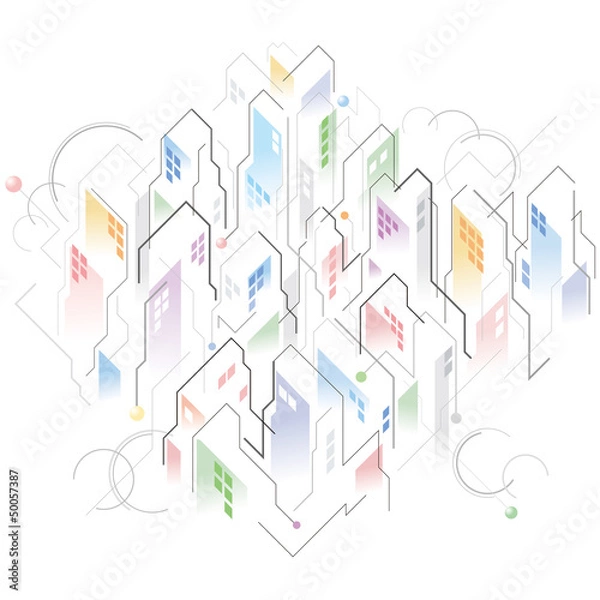 Obraz 都市イラスト