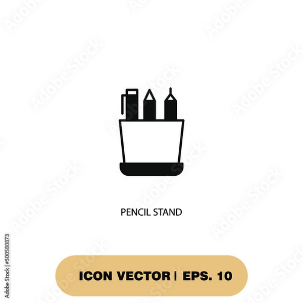 Obraz pencil stand icons  symbol vector elements for infographic web