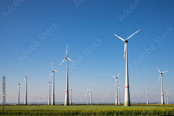 Obraz Turbiny wiatrowe