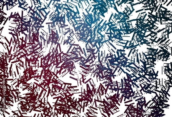 Fototapeta Dark green, red vector template with repeated sticks.