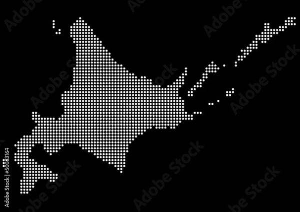 Obraz 地図（北海道）