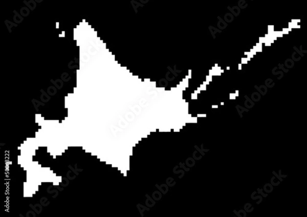 Obraz 地図（北海道）