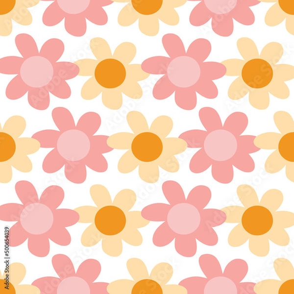Obraz alternating flower repeating pattern 