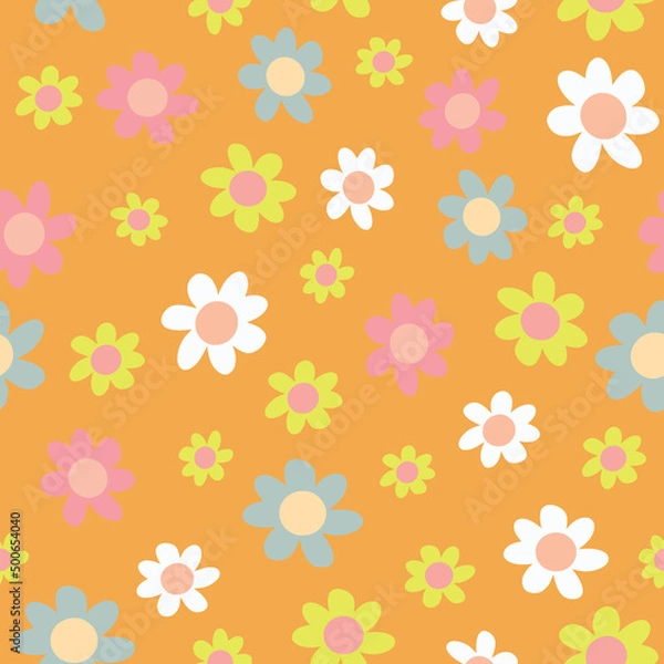 Obraz sunny flower repeating pattern 