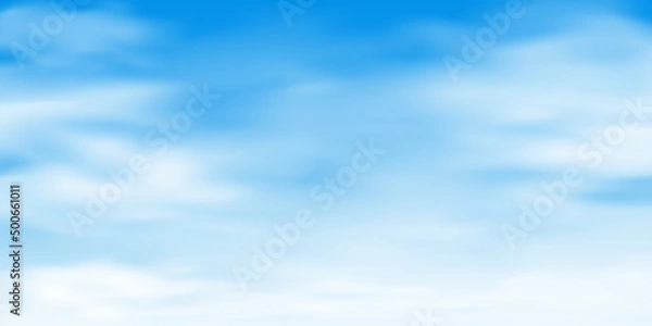 Fototapeta blue sky background and white clouds