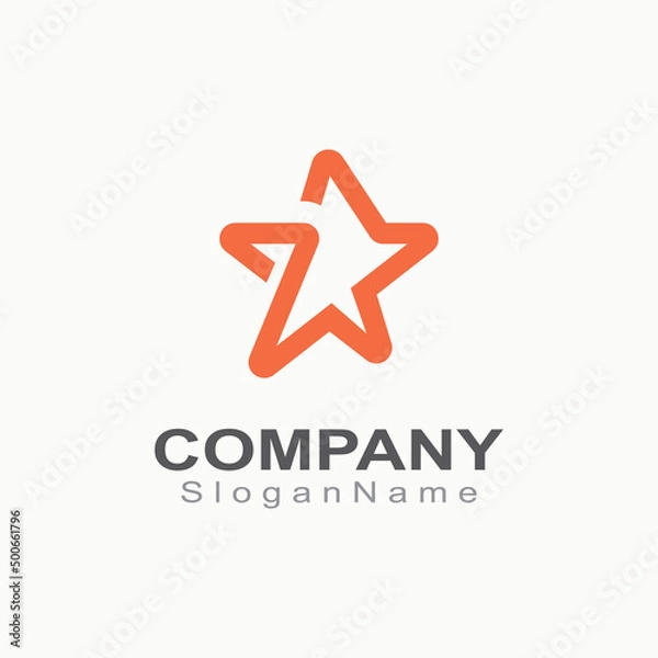 Fototapeta Star Logistic express Logo for business and delivery company