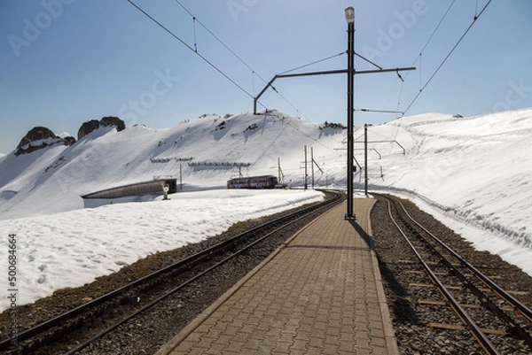 Obraz Train à crémaillère