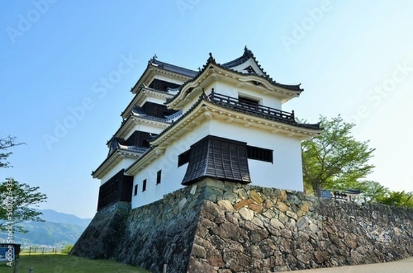 Fototapeta 大洲城 天守閣・高欄櫓