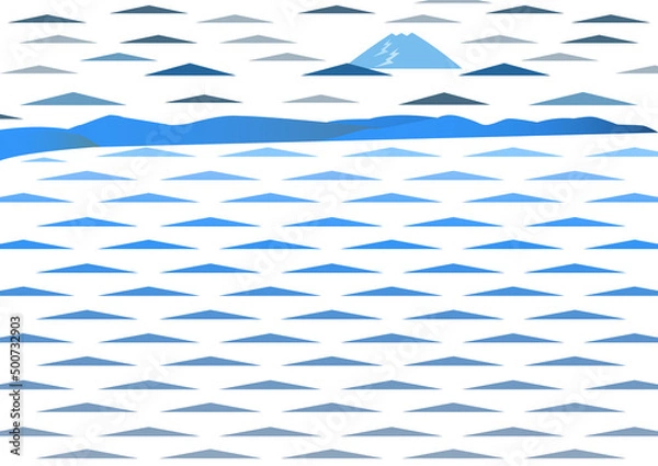 Obraz Mountain,blue,wallpaper,background,sea,wave,pattern,triangle