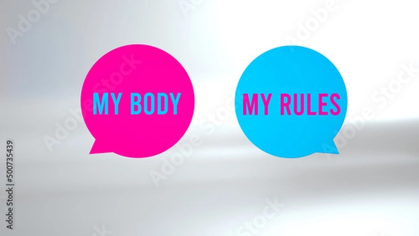 Obraz my body my rules