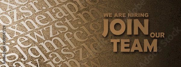 Obraz join our team sign 