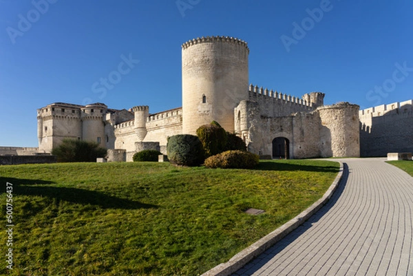 Obraz Castle of Cuellar in a sunny day. Segovia, Castilla y León, Spain