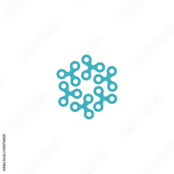 Fototapeta Abstract logo design. Vector logo template network