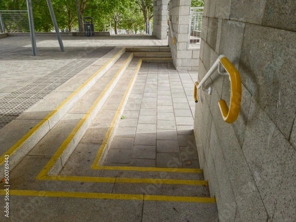 Obraz Modern Wide Stairs in a Park