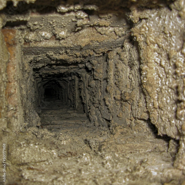 Obraz Catacombs and an underground passage under a large industrial enterprise.