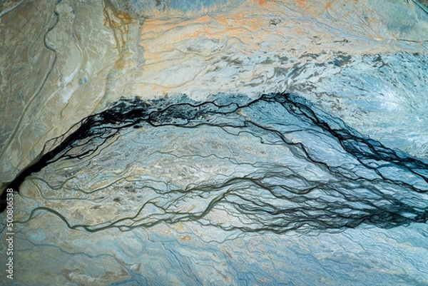 Obraz open cut mining tailings dam