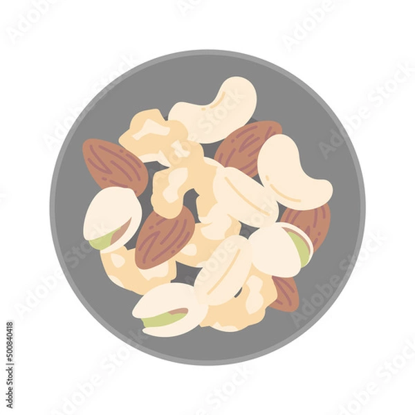 Obraz ミックスナッツのイラスト