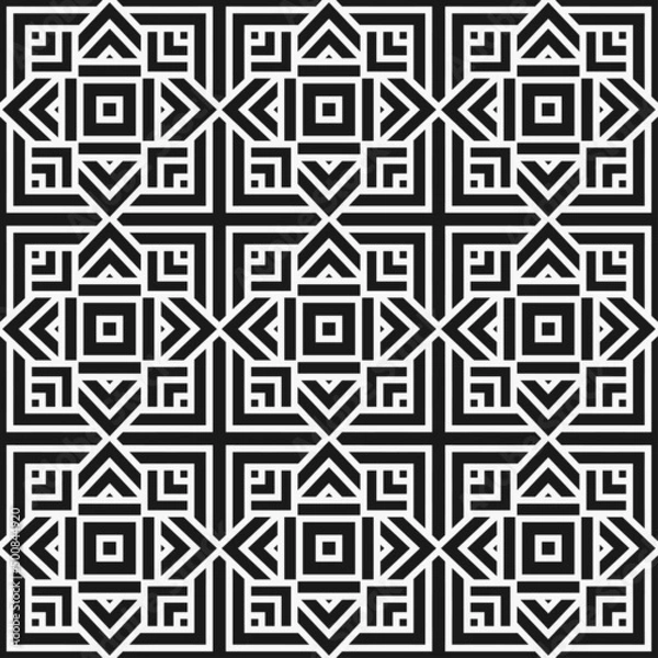 Fototapeta Abstract seamless geometric pattern.