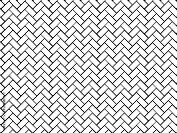 Fototapeta medium size paving block pattern with white colour and black background