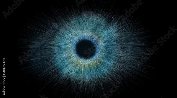 Obraz abstract eye on dark background