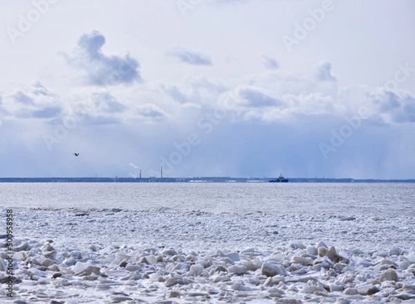 Obraz Ice at the seaside in NarvaJoesuu