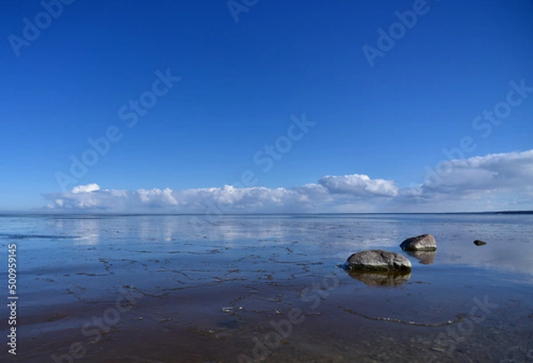 Obraz Promenade at the seaside in Sillamae in Estonia
