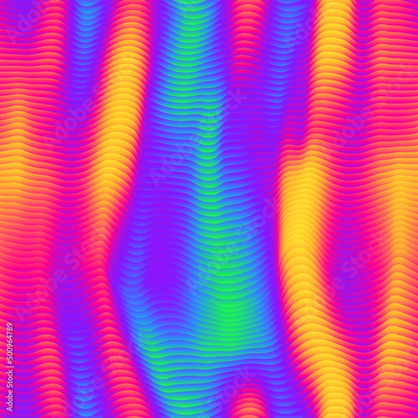 Obraz Infrared wave seamless pattern.