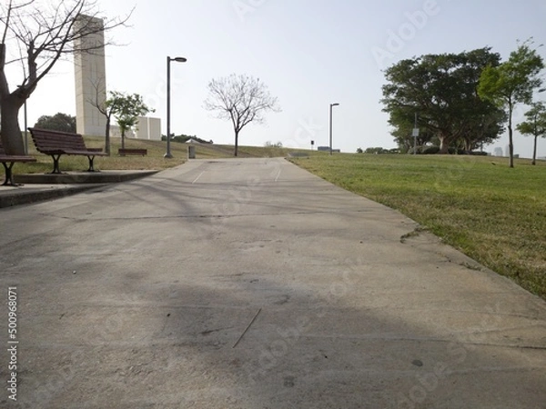 Obraz Green Beautiful View of Park Edith Wolfson, Tel Aviv, Israel