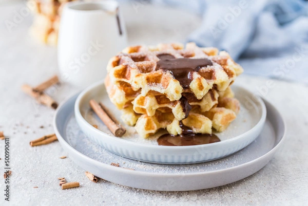 Obraz Churro waffles with sugar 