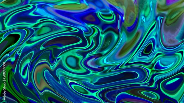 Fototapeta Otherworldly Visions. Extraterrestrial images, illusions, textures, and imaginary patterns.