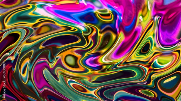 Fototapeta Otherworldly Visions. Extraterrestrial images, illusions, textures, and imaginary patterns.