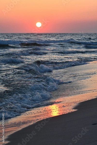 Fototapeta sunset at the beach