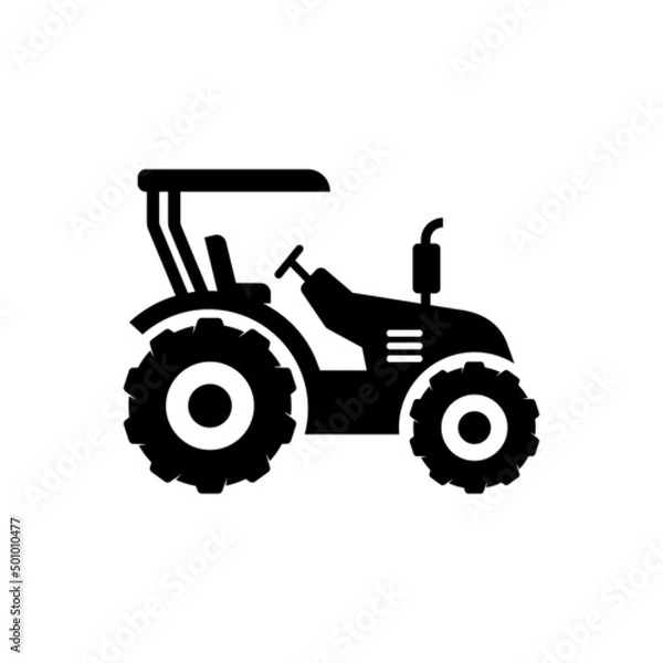 Fototapeta tractor logo icon design vector