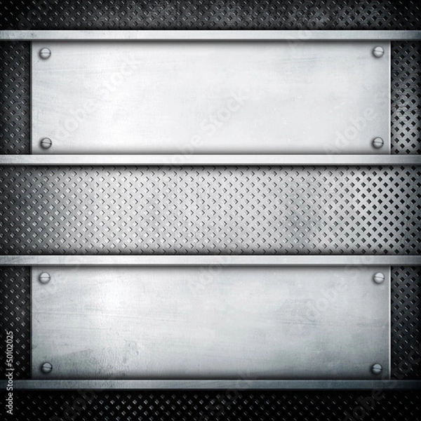 Fototapeta metal plate