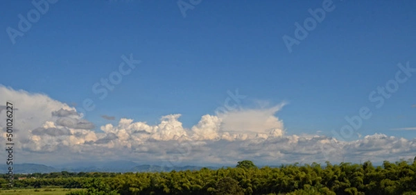 Obraz landscape with clouds