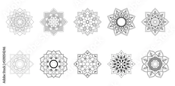 Obraz Circular Mandala Coloring page template