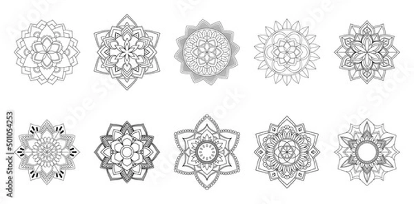Obraz Circular Mandala Coloring page template