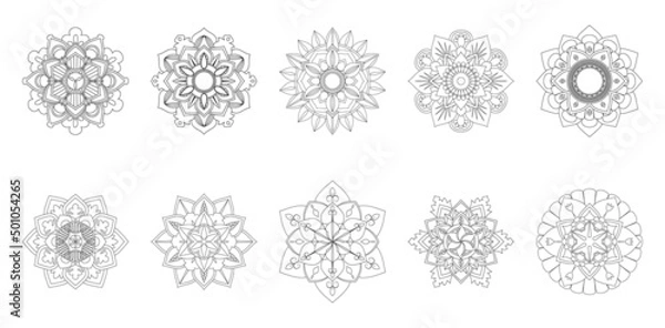 Fototapeta Circular Mandala Coloring page template