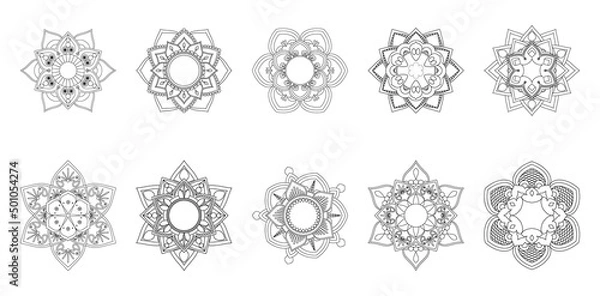 Obraz Circular Mandala Coloring page template